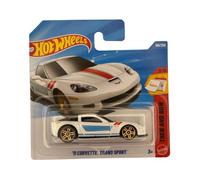 Hot Wheels - '11 Corvette Grand Sport - Then and Now 7/10 - JJK27 - Short Card - Blanco - Mattel 2026 (189/250) - Chevrolet - 1:64 - Modelo de licencia