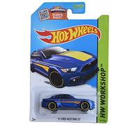 Hot Wheels '15 Ford Mustang GT Coche de Juguete Plástico Clásico Niño Adultos (Unisex)