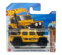 Hot Wheels - '15 Land Rover Defender Double Cab - Dirt 10/10 - JBC00 - Short Card - Amarillo - Mattel 2025 - Modelo con licencia de Land Rover & Yokohama en aspecto Dirt/Offroad a escala 1:64