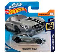 Hot Wheels '15 Mercedes AMG GT HW Screen Time 8/10 2019 (107/250) Short Card