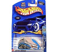Hot Wheels 150 Big Chill 2003 Alt Terrain 3 10 Blanco con pistas azules