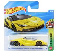 Hot Wheels - '16 Lamborghini Centenario Roadster - Exotics 1/10 - JJH80 - Short Card - Superdeportivo amarillo con licencia oficial a escala 1:64 - Mattel 2026