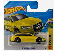 Hot Wheels - '17 Audi RS 6 Avant - JJJ33 - HW Euro 2/10 - Short Card - Amarillo - McLaren Hypercar - Modelo oficial - Mattel 2026 (66/250) - 1:64