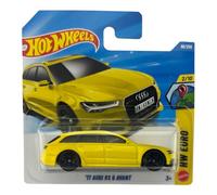Hot Wheels - '17 Audi RS 6 Avant - JJJ33 - HW Euro 2/10 - Tarjeta corta - Amarillo - McLaren Hypercar - Modelo bajo licencia oficial - Mattel 2026 (66/250) - 1:64