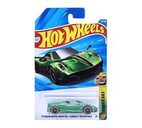 Hot Wheels '17 Pagani Huayra Roadster Vehículo de juguete fundido a presión, Exoticars 7/10, 101/250 (verde)