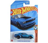 Hot Wheels '18 Dodge Challenger SRT Demon, Muscle Mania 6/10 [Azul] (HCW30-M9C0P)