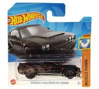 Hot Wheels - ´18 Dodge Challenger SRT Demon - Muscle Mania 6/10 - HKK90 - Short Card - Mopar - Negro - Mattel 2023