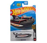Hot Wheels 1966 Bat Boat [Negro] Batman 3/5, 107/250, Vehículo de juguete fundido a escala 1:64
