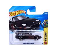 Hot Wheels - 1983 Porsche 928S negro - HW Euro 8/10 - JJK15 - Short Card - Mattel 2026 171/250 - Modelo Porsche con licencia - 1:64