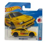 Hot Wheels 1985 Honda CR-X [Amarillo] J-Imports 4/10, 89/250, Vehículo de juguete fundido a escala 1:64