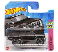 Hot Wheels - 1988 Jeep Wagoneer - HW: The ´80s 5/10 - HKJ63 - Short Card - SUV - Negro metálico - Mattel 2023