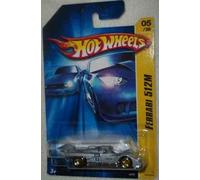 Hot Wheels 2006 First Editions #5 Ferrari 512 M Silver #2006-5 Mattel 1:64 Scale Collectible Die Cast Car by