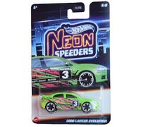 Hot Wheels 2008 Lancer Evolution, Neon Speeders 3/8 [Verde]