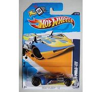 HOT WHEELS 2012 Heat Fleet Azul/Amarillo Twin MILL III 2/10 Tarjeta de escaneo y seguimiento