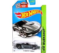 Hot Wheels, 2015 HW Workshop, '14 Corvette Stingray [Silver] Die-Cast Vehicle #216/250, 1:64 Scale by
