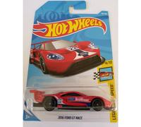 Hot Wheels 2018 50 aniversario Leyendas de la velocidad 2016 Ford GT Race 195/365 Rojo