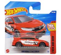 Hot Wheels 2018 Honda Civic Type R Then and Now 3/10 (123/250) HYY64 Short Card 2025 + Protector Short Card
