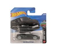 Hot Wheels - 2019 Audi R8 Spyder - JJJ84 - Drop Tops 4/5 - Short Card - Negro - Modelo oficial - Superdeportivo - Mattel 2026 (130/250) - 1:64