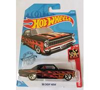 Hot Wheels 2019 Hw Flames - '66 Chevy Nova, Black 143/250