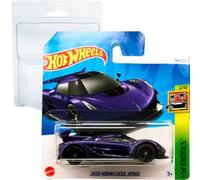 Hot Wheels 2020 Koenigsegg Jesko HW Exotics 2/10 (184/250) HTC21 Morado 2024 + Protector Short Card Frikimonkey