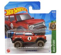 Hot Wheels - ´21 Ford Bronco - Mud Studs 1/5 - HCW91 - Short Card - SUV - Rojo - Mattel 2022