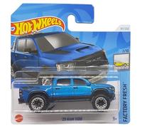 Hot Wheels - ´23 RAM 1500 - Fctory Fresh 7/10 - HTC82 - Short Card - Dodge Pickup Truck - Azul metálico - Mattel 2024-1:64-1:64