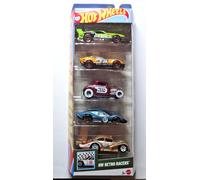 Hot Wheels 5-Pack - HW Retro Racers - GT-SCORCHER, FORD GT40, VW KAFFER - JBJ86