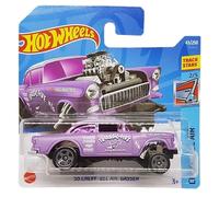 Hot Wheels - ´55 Chevy Bel Air Gasser - Chevy Bel Air 2/5 - HCW89 - Short Card - Black Widow - MSD - GM - Track Stars - Mattel 2022