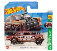 Hot Wheels - ´55 Chevy Bel Air Gasser - HW Reverse Rake 2/5 - HTB90 - Short Card - Good Year - GM - Track Stars - Mattel 2024 - 1:64