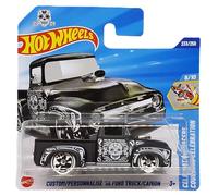 Hot Wheels - ´56 Ford Custom Pickup Truck - Celebration Racers 8/10 - JBB43 - Short Card - Dia De Los Muertos - Mattel 2025 - Modelo de licencia Ford - 1:64