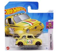 Hot Wheels - ´60s Fiat 500 Modificado - Compact Kings 5/5 - HTC20 - Short Card - Good Year - Amarillo - Mattel 2024