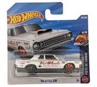 Hot Wheels - '64 Dodge 330- JJJ64 - Drag Racers 6/10 - Short Card - Blanco - Modelo oficial - Licencia Muscle Car - Mattel 2026 (126/250) - 1:64
