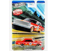 Hot Wheels Coche coleccionable Ford Galaxy '65 – Silver Series Vintage Racing Club 4/5, 1:64, rojo