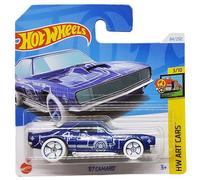 Hot Wheels - ´67 Camaro - HW Art Cars 3/10 - HTB74 - Short Card - Azul - GM - Mattel 2024 - 1:64