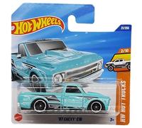 Hot Wheels - ´67 Chevy C10 - HW Hot Trucks 2/10 - HYW74 - Short Card - GM - Turquesa - Mattel 2025-1:64