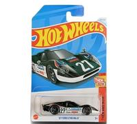 Hot Wheels 67 Ford GT40 Mk.IV, escala 1:64, fundido a presión, verde, entonces y ahora 5/10