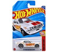 Hot Wheels '67 Ford Mustang Coupe [blanco], Then and Now 1/10, 121/250, escala 1:64