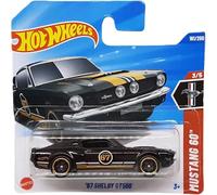 Hot Wheels - ´67 Shelby GT500 - Mustang 60th 3/5 - JBB94 - Short Card - Negro Oro - Mattel 2025 - Modelo Ford con licencia oficial de la serie 2025 Mustang 60th Aniversary (161/250) - 1:64