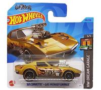 Hot Wheels - ´68 Corvette - Gas Monkey Garage - HW Dream Garage 5/5 - HKH23 - Short Card - Gold metallic - Mattel 2023