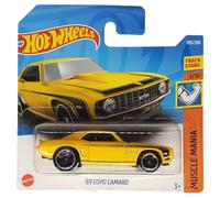 Hot Wheels - ´69 Copo Camaro - Muscle Mania 2/10 - HCX82 - Short Card - Track Stars - Amarillo - Mattel 2022