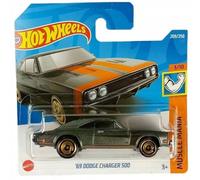 Hot Wheels - ´69 Dodge Charger 500 - Muscle Mania 3/10 - HCV71 - Short Card - Tema - Gris metálico - Mattel 2022