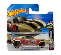 Hot Wheels - '69 Dodge Charger Daytona - HW Starting Grid 2/10 - JJH97 - Short Card - Muscle Car dorado a escala 1:64 - Mattel 2026 - Modelo de licencia