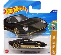 Hot Wheels - ´71 Lamborghini Miura SV - HW: ´70s vs. ´90s 6/10 - HYX73 - Short Card - Negro Oro - Mattel 2025-1:64
