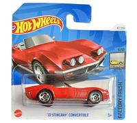 Hot Wheels - ´72 Stingray Convertible - Factory Fresh 5/10 - HTD09 - Short Card - Corvette - GM - Rojo - Mattel 2024-1:64