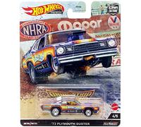 Hot Wheels Car Culture Circuit Legend - Coche de juguete premium, fundido a presión a escala 1:64, plumero Plymouth 73 para jugar o exhibir