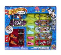 Hot Wheels 8 Tablas de Skate con 4 Pares de Zapatillas para Dedos, monopatín de Juguete, +5 años (Mattel HMY19)