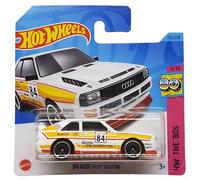 Hot Wheels '84 Audi Sport Quattro HW: Tarjeta Corta HKJ66 de los años 80 9/10 Pirelli Castrol White Mattel 2023