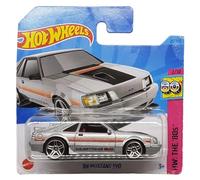 Hot Wheels '84 Mustang SVO HW: The '80s 2/10 HKG80 Tarjeta Corta Ford Plata Metalizado Mattel 202