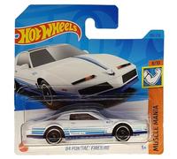 Hot Wheels - ´84 Pontiac Firebird - Muscle Mania 8/10 - HKK92 - Short Card - Trans Am - Blanco - GM - Mattel 2023
