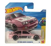 Hot Wheels - '87 Ford Sierra Cosworth - JJJ74 - HW Euro 5/10 - Tarjeta corta - Rosa - Modelo oficial - Acabado clásico de carreras - Mattel 2026 (116/250) - 1:64